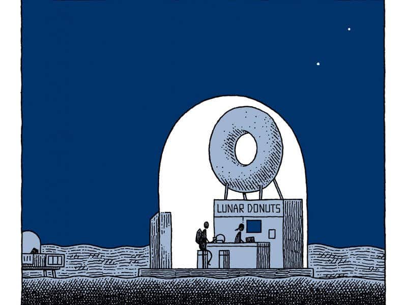 Un policía en la luna, de Tom Gauld