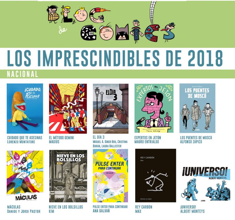 Los mejores cómics nacionales de 2018