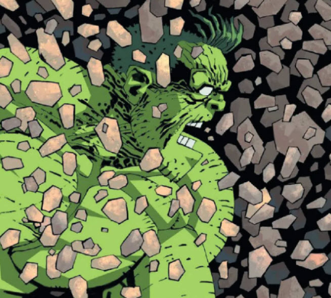 Ilustracion de Hulk