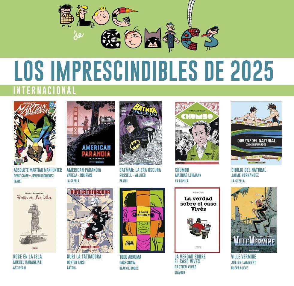 Los 10 mejores comics internacionales de 2025