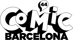 Logotipo de Comic Con en blanco y negro