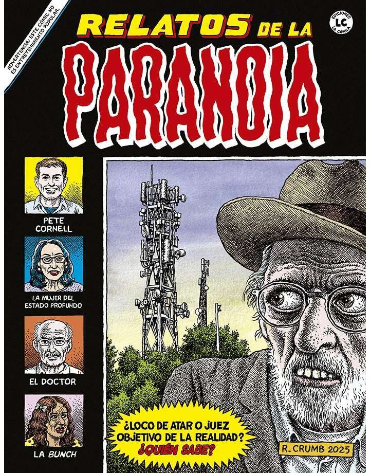 Portada cómic Relatos de la Paranoia